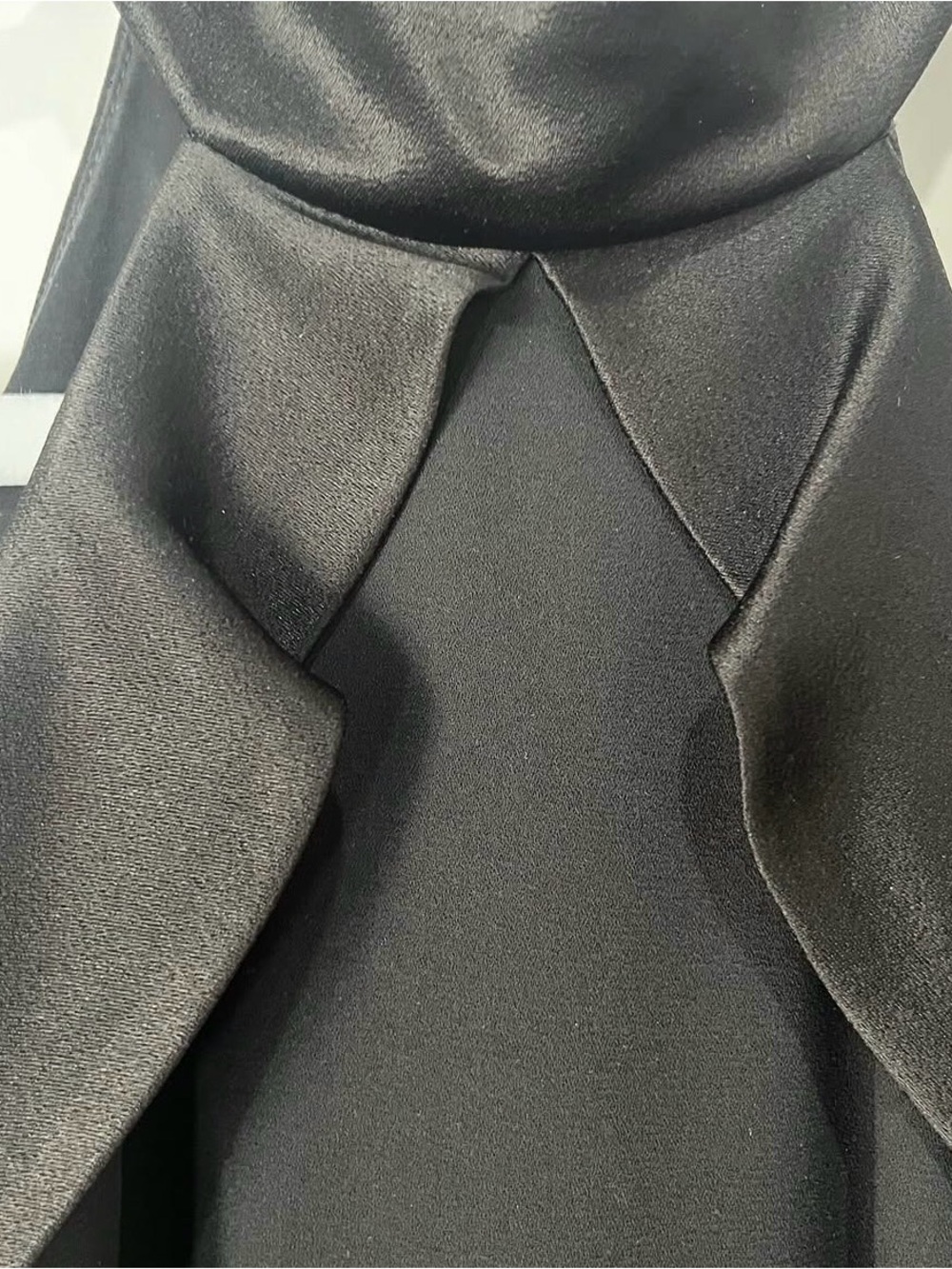 Black Cold-Shoulder Ruffle Dress - Picture 4 of 4